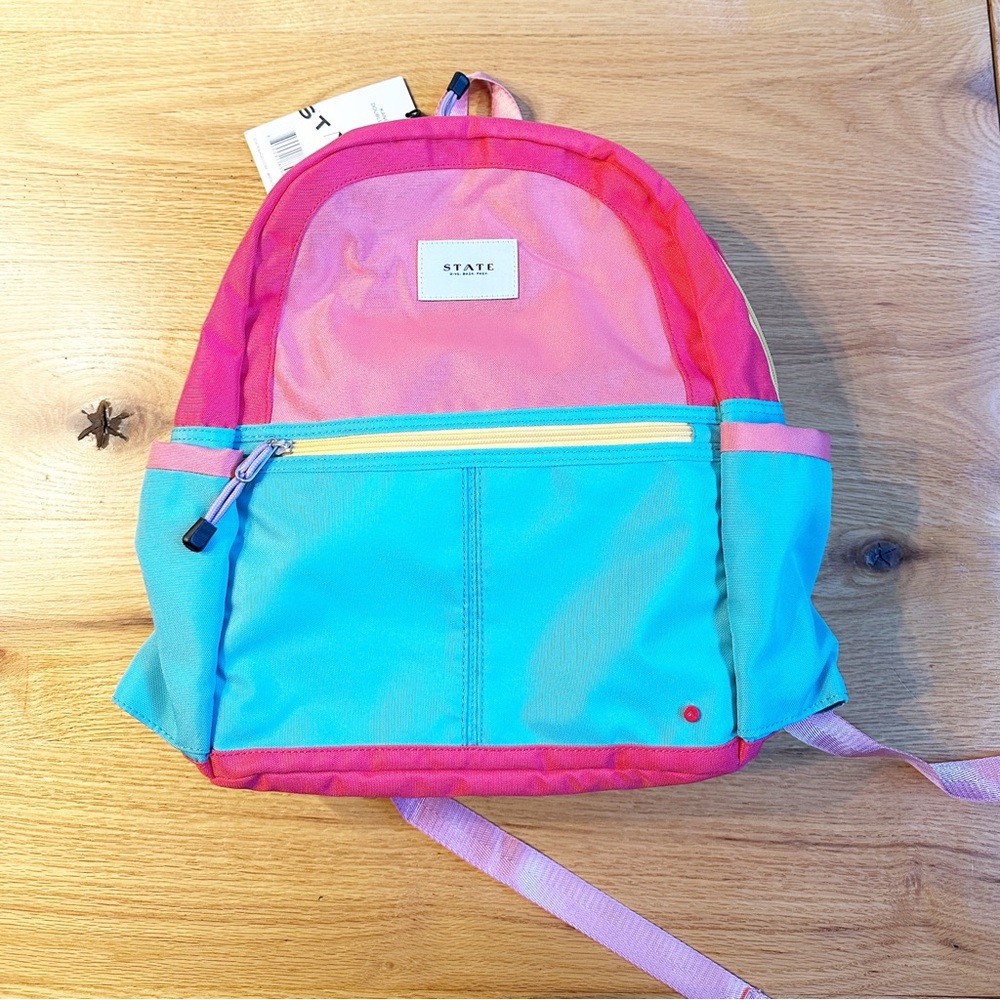 State Bags Kane Kids Backpack Pink Mint NWT